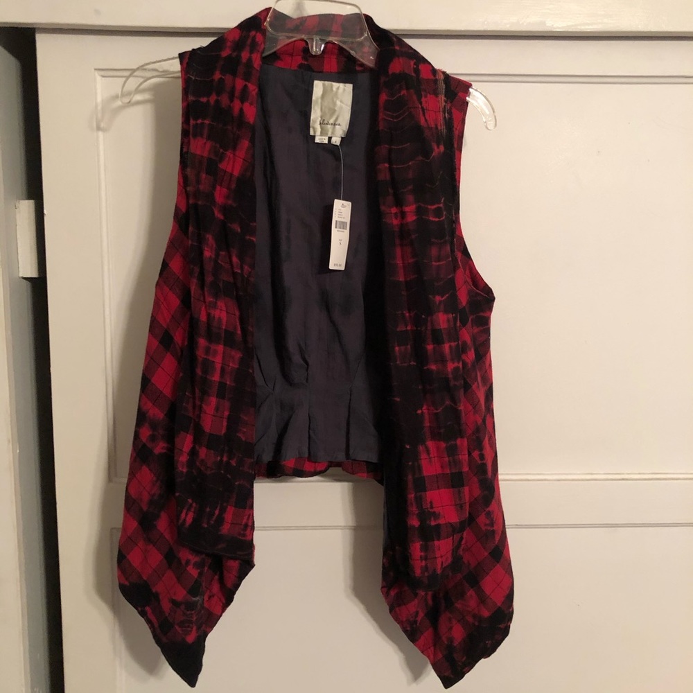 Anthropologie plaid vest!